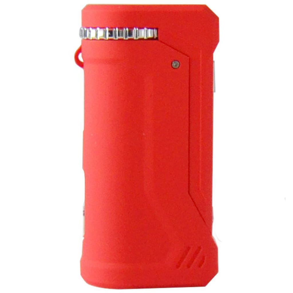 Red Yocan Uni Pro universal portable mod with OLED screen and small loop detail