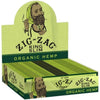 Box of Zig-Zag King Slim organic hemp rolling papers - Ultra-thin, unbleached rolling papers